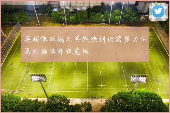 英超保级战火再燃热刺仍需努力伯恩利面临降级危机